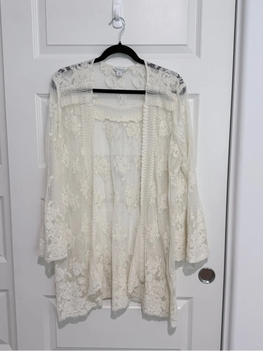 Sundance bohemian lace open-front dusters cardigan Size XL